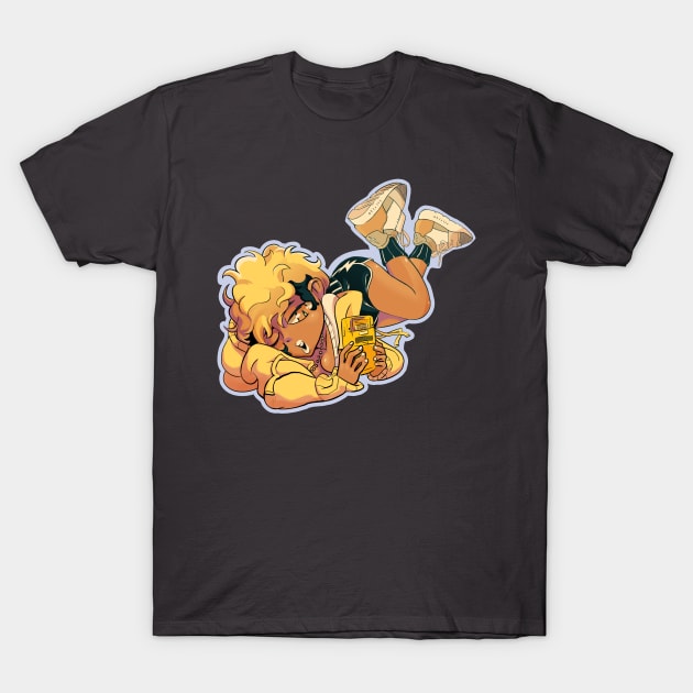 Fox Fan Girl T-Shirt by LukeValentineArt